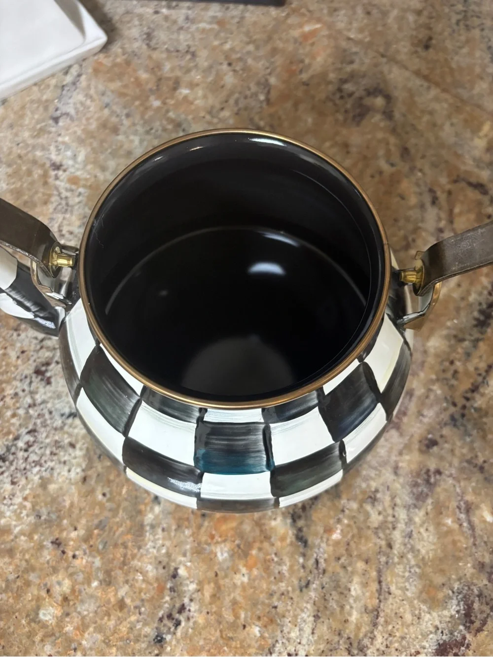 NEW! MacKenzie-Childs Courtly Check 2 Quart Tea Kettle